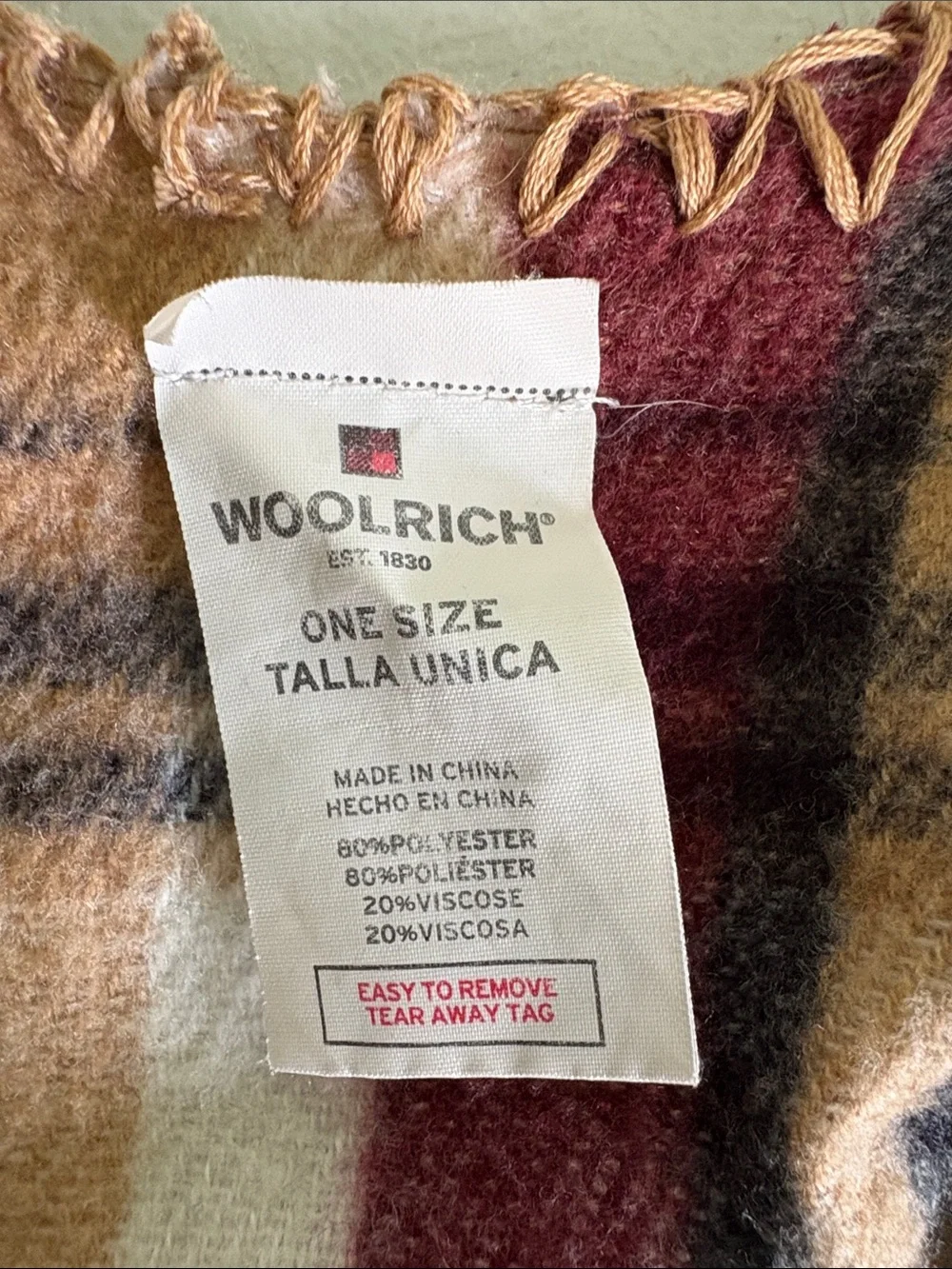 Woolrich Blanket Wrap One Size Fits All